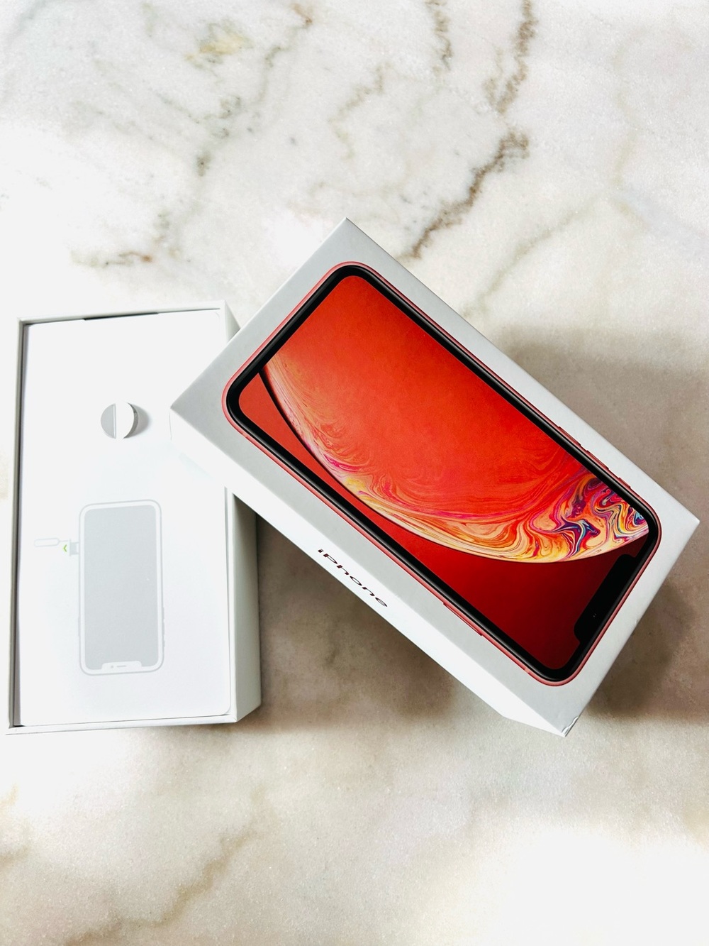 Empty-Apple iPhone Xr White Packaging Inserts - Empty Box ONLY- Apple iPhone EMP